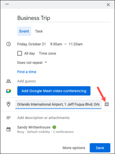 如何将旅行时间添加到Google（谷歌）日历事件