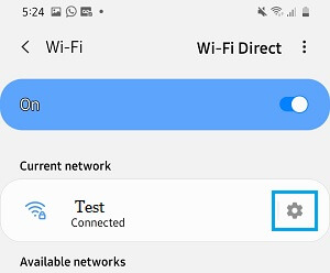 Android 手机上的 WiFi 网络设置选项