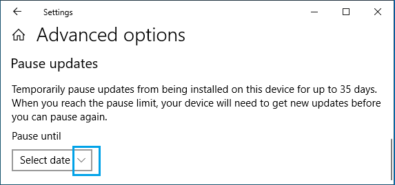 暂停 Windows 更新