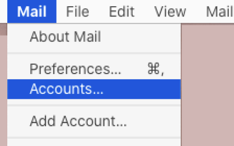 如何在苹果Mac电脑上删除电子邮件帐户