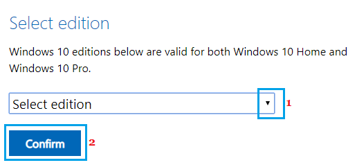选择要下载的 Windows ISO 版本