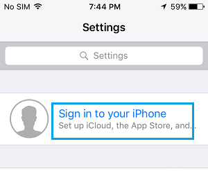 使用 Apple ID 登录 iPhone