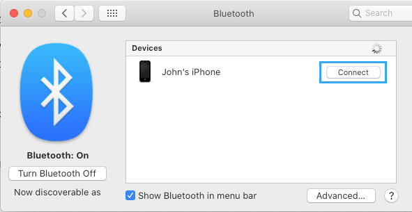 在 Mac 上连接到蓝牙设备