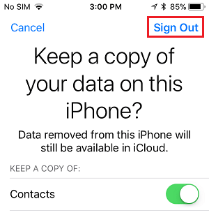 在 iPhone 上保留 iCloud 数据副本