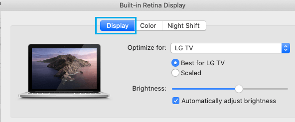 在 Mac 上优化 Mac 显示