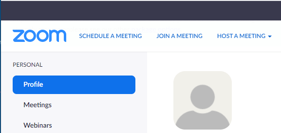 Zoom 中的安排会议选项