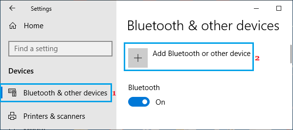 在 Windows 中添加蓝牙选项