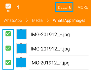 在 Android 手机上删除 WhatsApp 照片