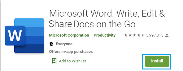 下载并安装 Microsoft Word