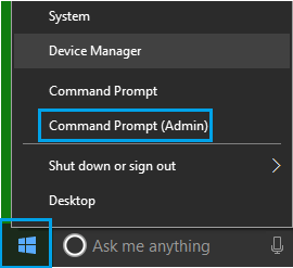 在 Windows 中打开命令提示符管理