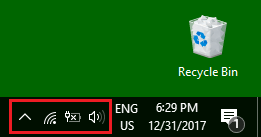 Windows 中的任务栏声音图标