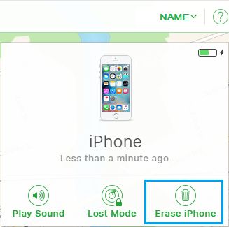 使用 iCloud 擦除 iPhone 数据