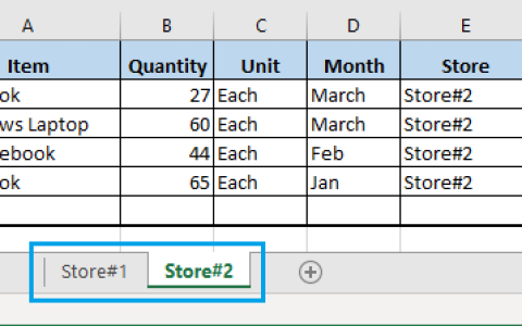 Excel如何从多个工作表创建数据透视表