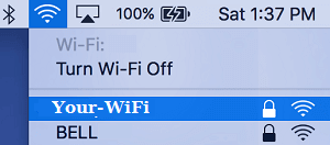 在 Mac 上加入 WiFi 网络