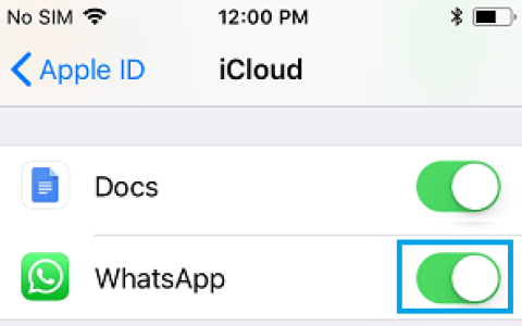 如何在iPhone上将WhatsApp备份到iCloud