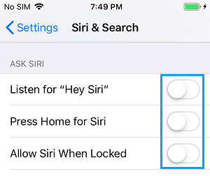 在 iPhone 锁定屏幕上完全禁用 Siri