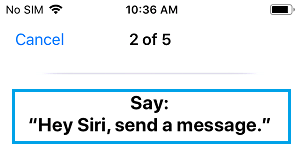 说嘿 Siri 发送消息