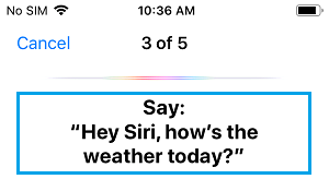 说嘿 Siri，今天天气怎么样