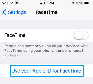 在 iPhone 上使用您的 Apple ID 进行 FaceTime 通话