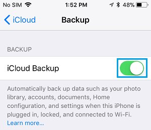 在 iPhone 上设置自动 iCloud 备份