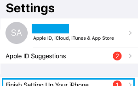如何删除“完成设置您的iPhone”提示