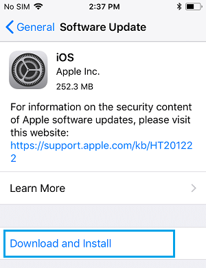 在 iPhone 上下载并安装 iOS 更新