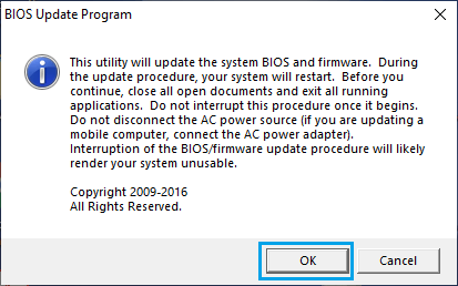 在 Windows 计算机上更新 BIOS
