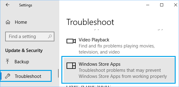 对 Windows 应用商店应用程序进行故障排除
