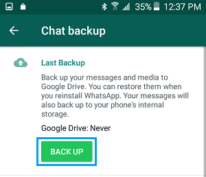 将 WhatsApp 备份到 SD 卡
