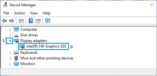 在 Windows 设备管理器屏幕上显示适配器