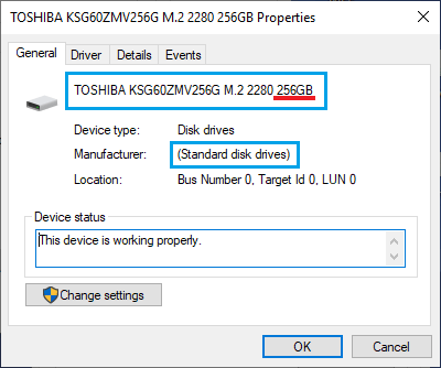Windows 硬盘驱动器详细信息
