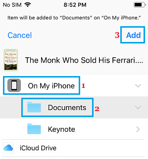 选择 iCloud 文件的位置