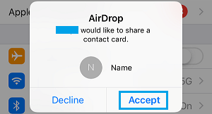在 iPhone 上接受 AirDrop 请求