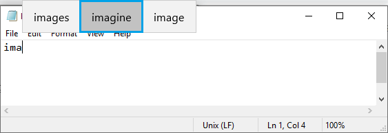 在 Windows 中选择文本建议