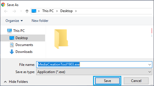 将 Windows Media 创建工具保存到计算机