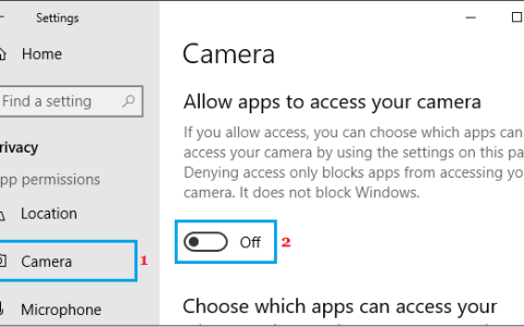 如何防止应用程序访问Windows10中的网络摄像头