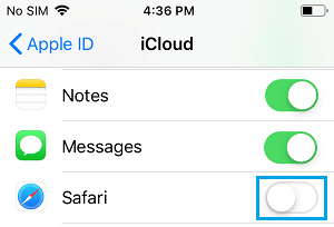在 iPhone 上禁用 Safari 同步到 iCloud