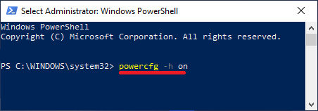 使用 PowerShell 命令在 Windows 中启用休眠模式