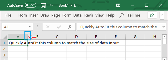 在 Excel 中快速自动调整列宽