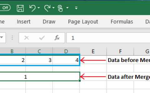 如何在Excel中合并和取消合并单元格