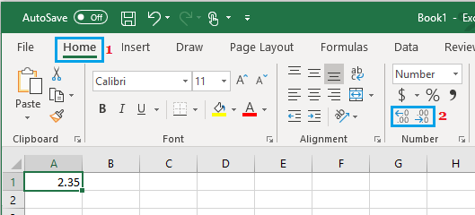 在 Excel 中设置小数位