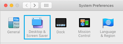 Mac 上的桌面和屏幕保护程序设置选项