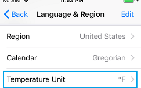 如何在iPhone和Mac上切换摄氏度和华氏度