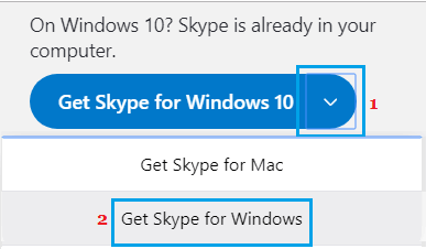 下载 Windows 版 Skype