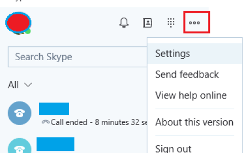 如何修复Skype视频在Windows10中不起作用