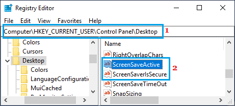 Windows 注册表中的 ScreenSaveActive 键