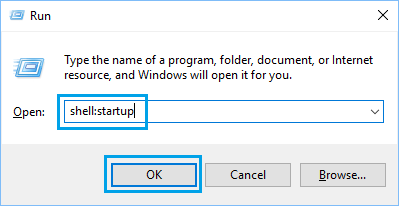 使用运行命令打开启动文件夹