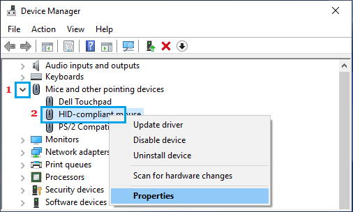 在 Windows PC 上打开鼠标属性