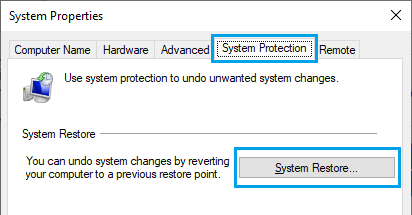 Windows 10 中的系统还原选项