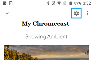 Chromecast 设置图标
